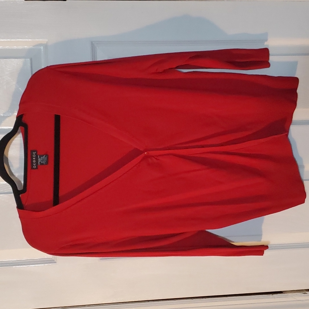 George XL Red Cardigan Sweater